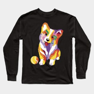 Corgi Art Long Sleeve T-Shirt